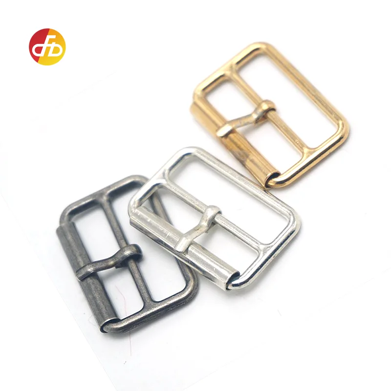 Metal Roller Bag Belt Straps Accessory Lock Pin Clip Square Handbag Hardware Buckle for Leather
