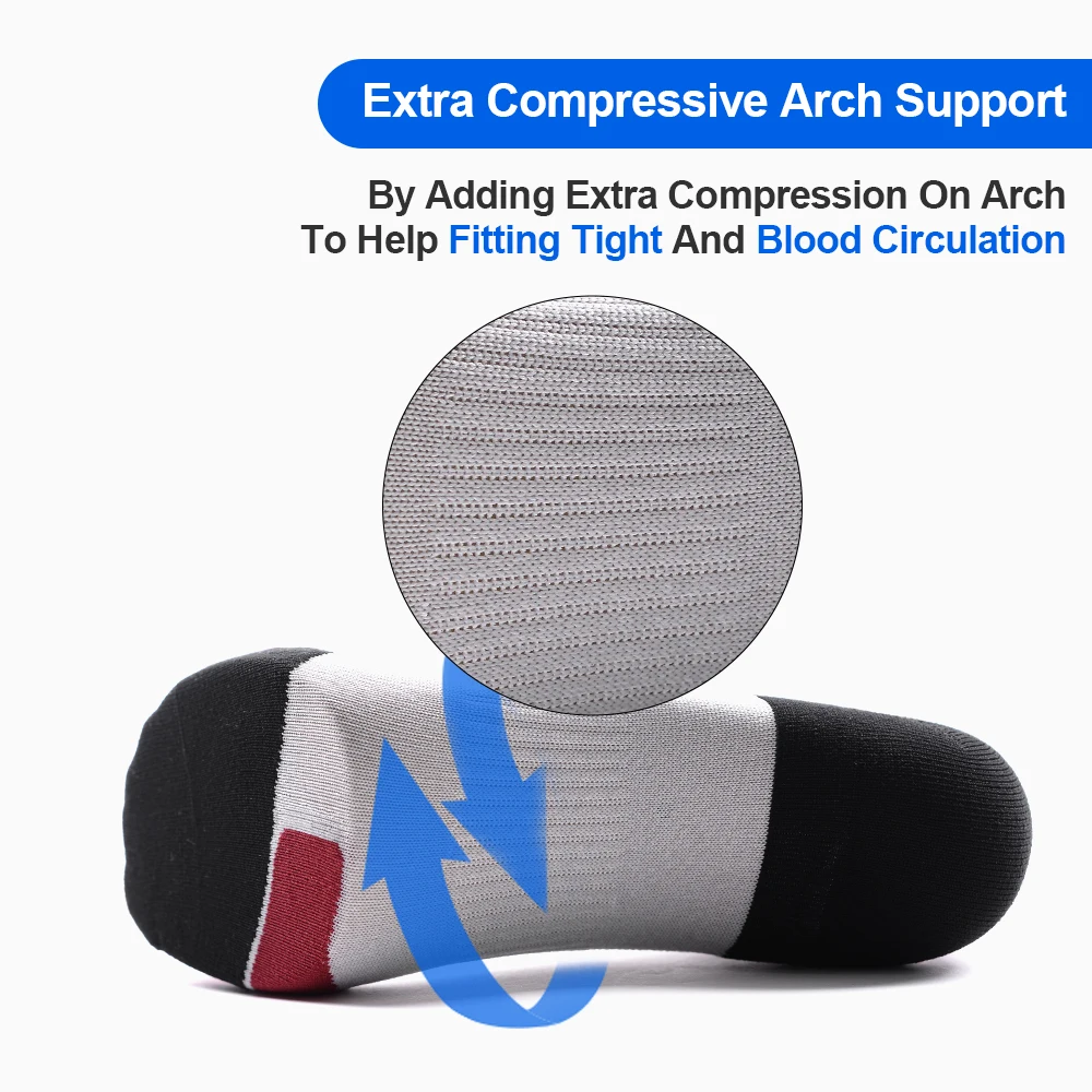 Ready to ship Breathable Athletic Sweat-Absorbent Anti-Slip Training Socks Men Custom Coolmax Sport Socks