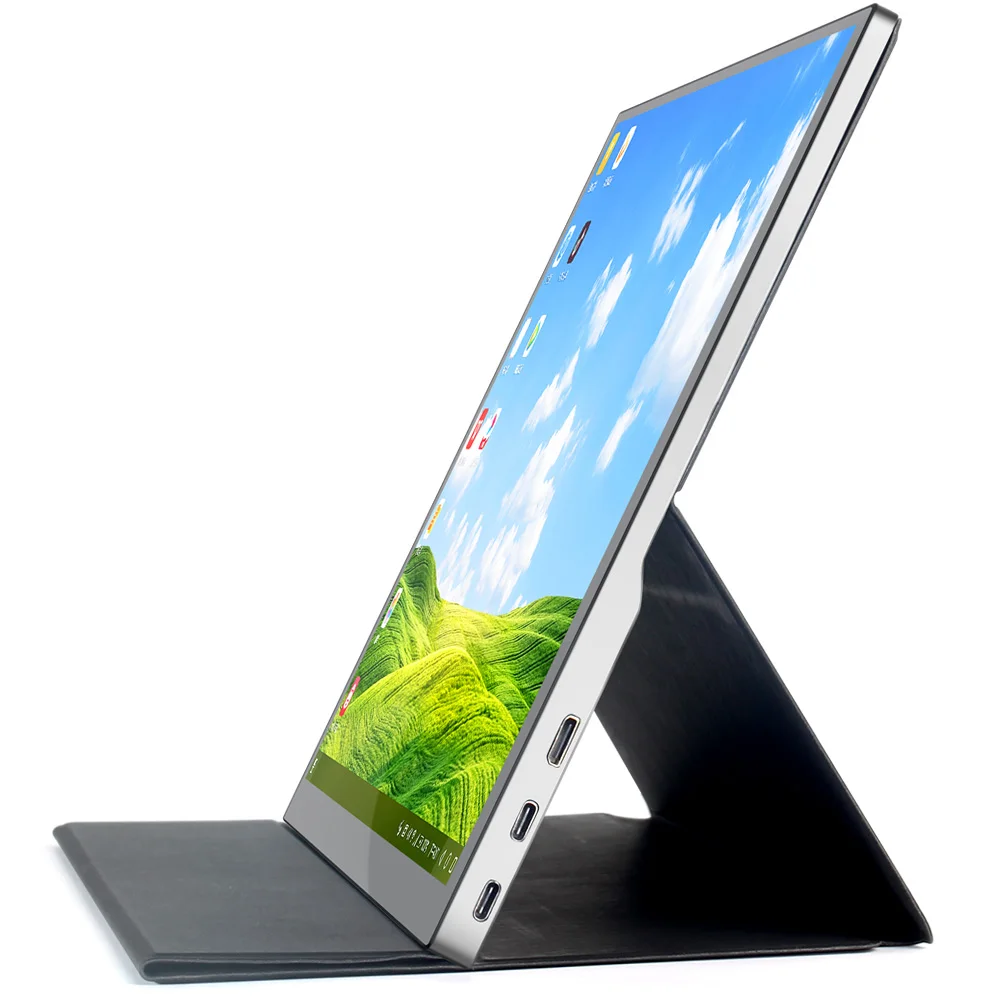Monitor Computer LCD Screen Display 15.6 inch 4K Gaming Portable Monitor for Xbox Ps4 Switch Cell Phone PC Laptop