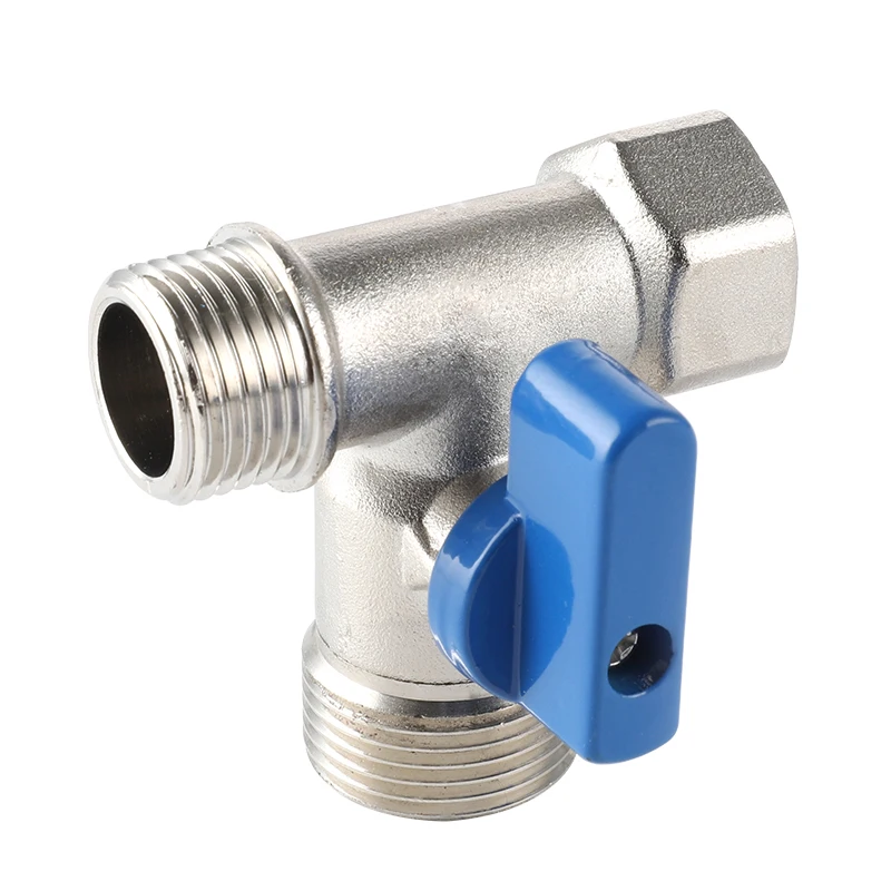 Bathroom Toilet High Quality Hydraulic Butterfly Handle Brass Angle Check Valve Stop Ball Valves