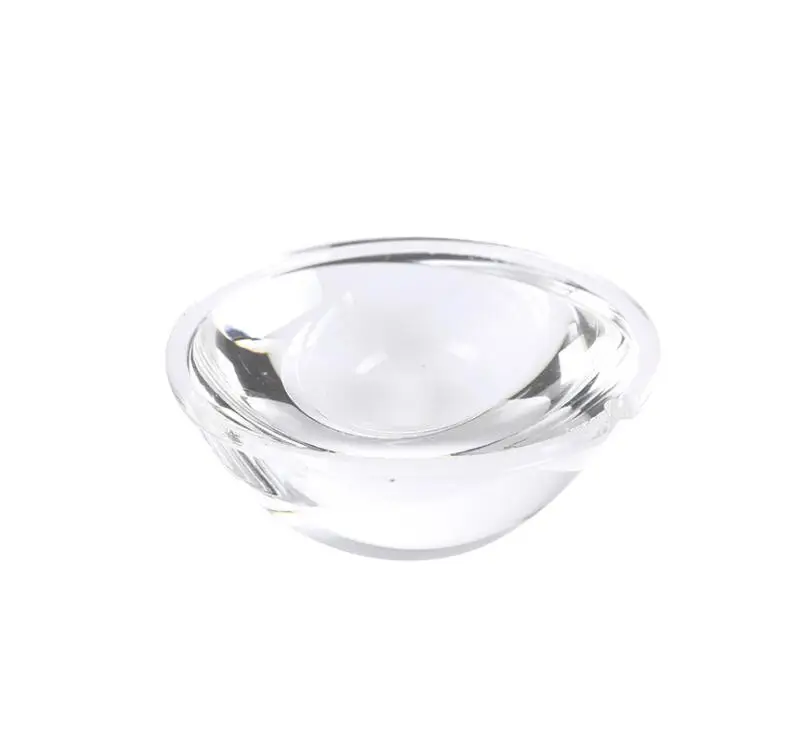 RGBW glass convex lens for LED spotlight  diameter 64 H30mm Electric vehicle headlight lens with missing  glossy