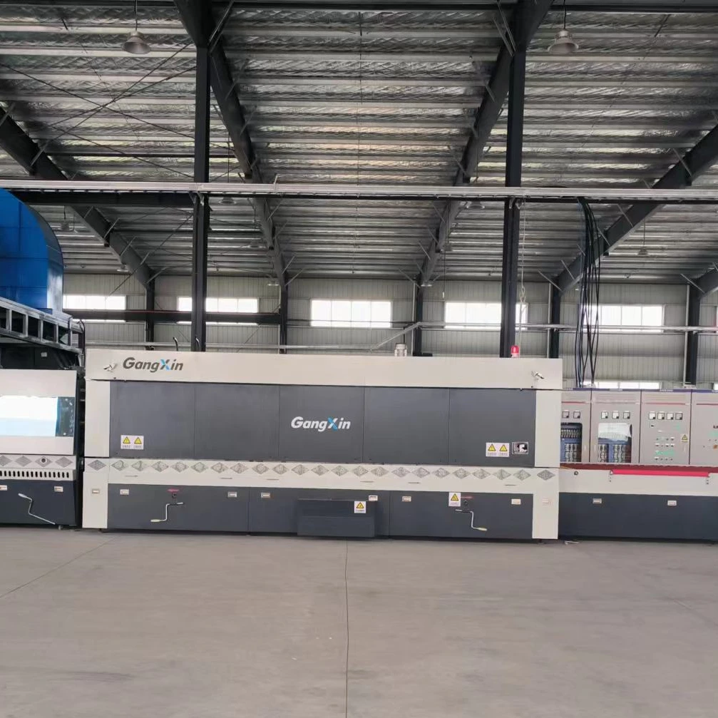 Glass production line sale glass tempering furnace machine with competitive price PLC OMRON control Kehua UPS