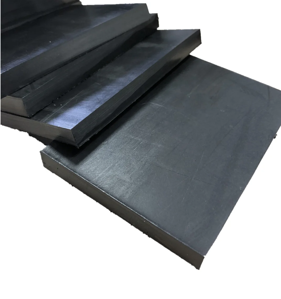 50mm thick Graphite Filled PTFE Mould Sheets Plastic Cutting Black Board