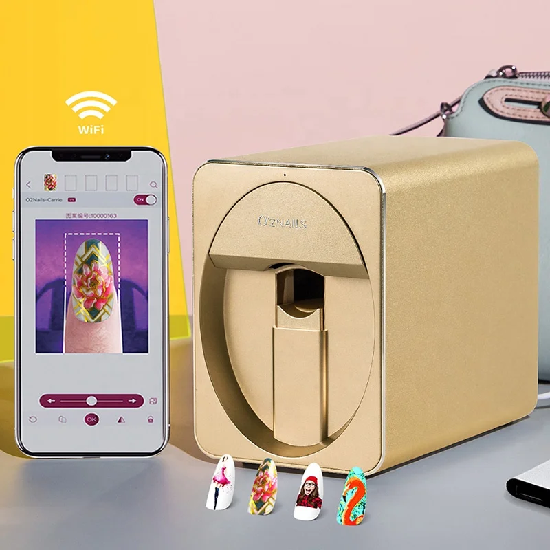 O2NAILS smallest portable nail printer H1 print any photo within 25 seconds