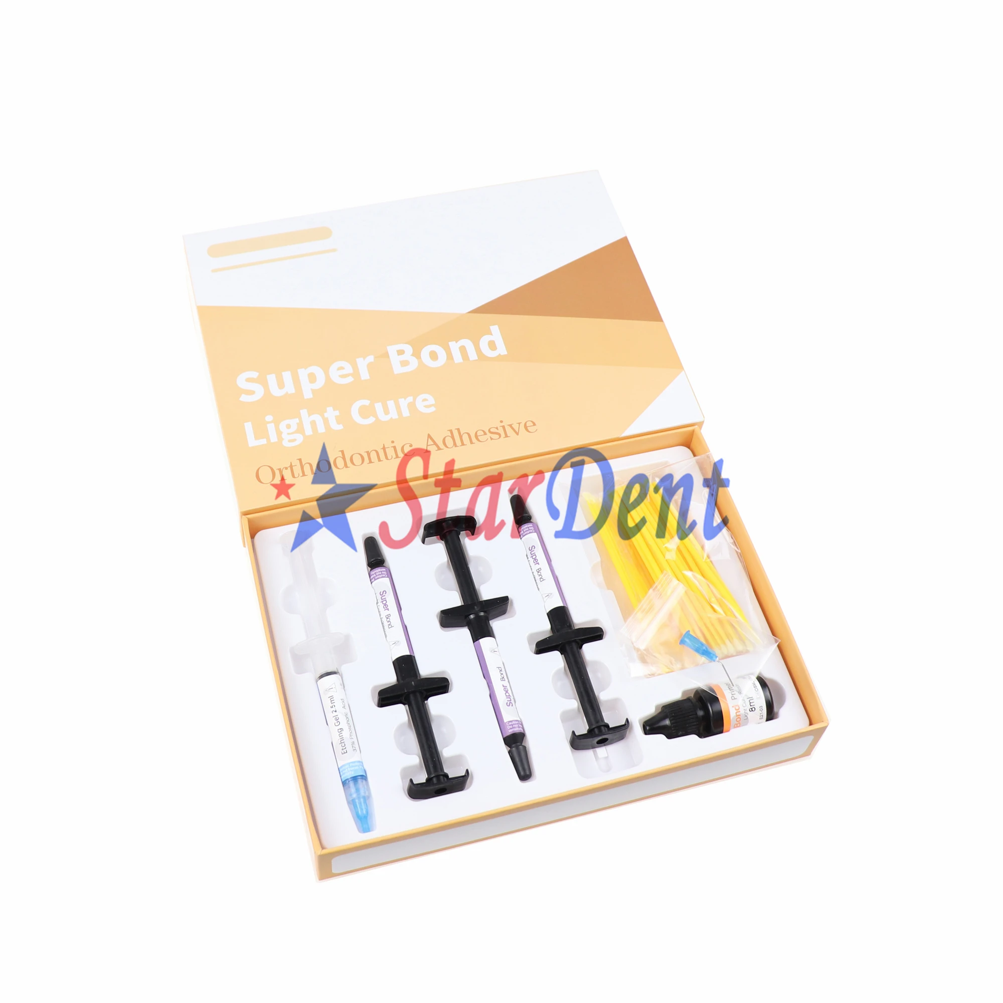 Dental Orthodontic Adhesive Double Ended Mixing Spatulas Super Bond Light Cure System Etching Gel