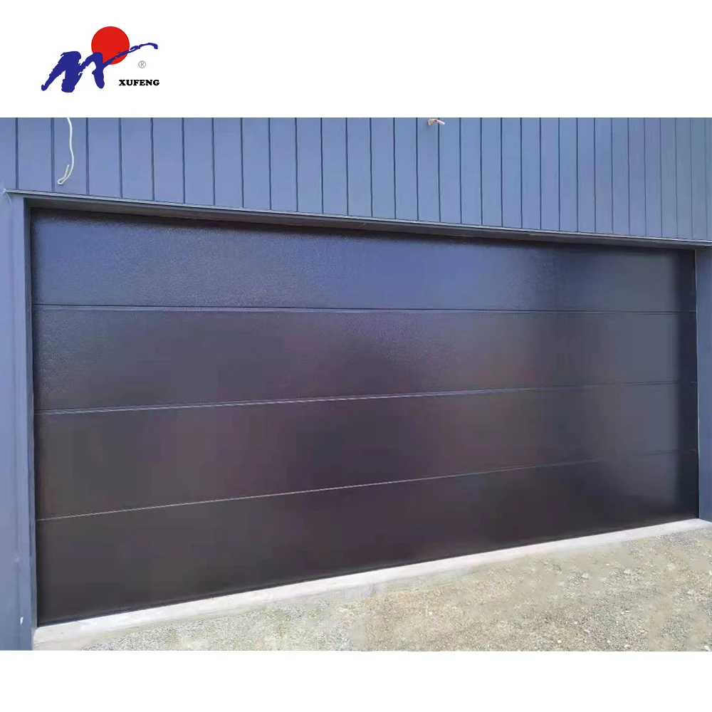 Fold Garage Gate Popular Pu Foam Security Galvanized Steel Single Garage Door for Home