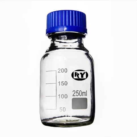 3,3 бутылка для реагентов с винтовой крышкой из высокобортного стекла