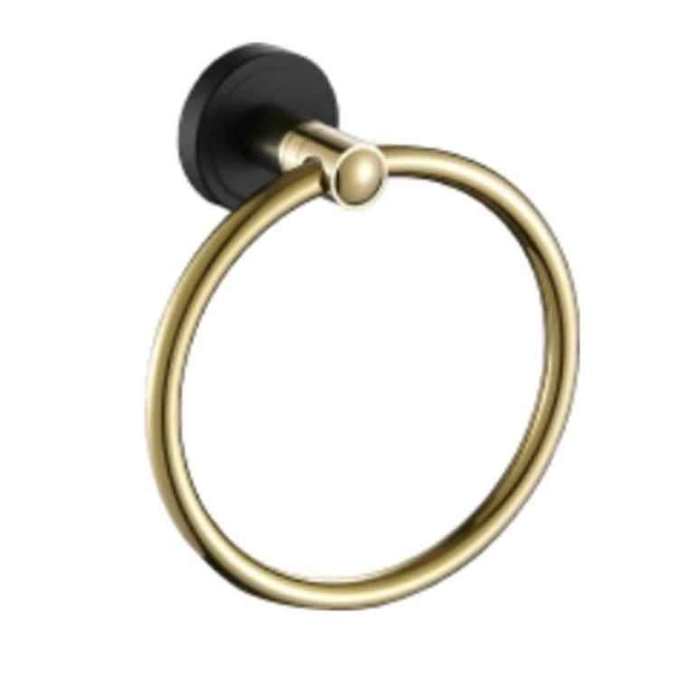 Custom Bathroom Kitchen Stainless Steel Dish Towel Ring Modern Contemporary Design Suction Cup Hand Towel Ring Hotel Application