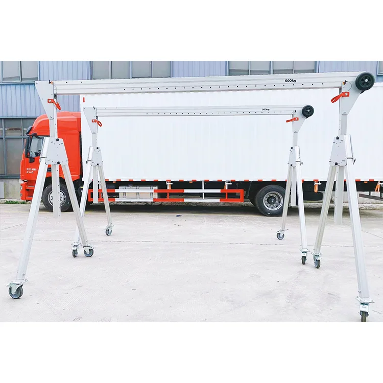 1 Ton 2 Ton 3 Ton Aluminium Light Duty Lifting Adjustable Portable Gantry Crane