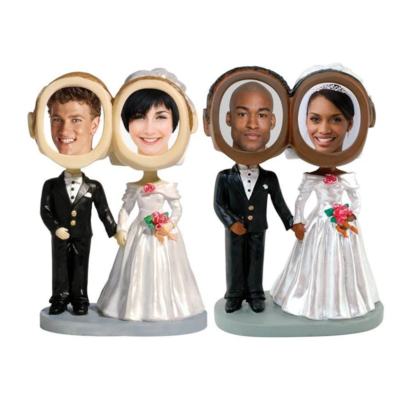 CUSTOM wedding photo bobblehead with picture frame bobble head bobble head figurines