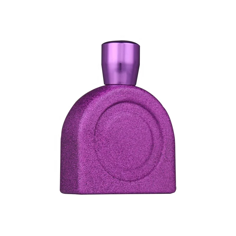 Printing On Perfume Bottles Decorative Oil 30ml 50ml 80ml 100ml Custom Glitter Coating Glass Spray Empty Luxury Perfume Bottle