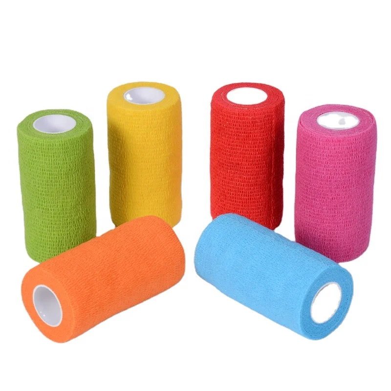 Custom Veterinary Care Pet Sports Wrist Healing Ankle Sprains and Swelling Viscoelastic Bandage Horse 10cm