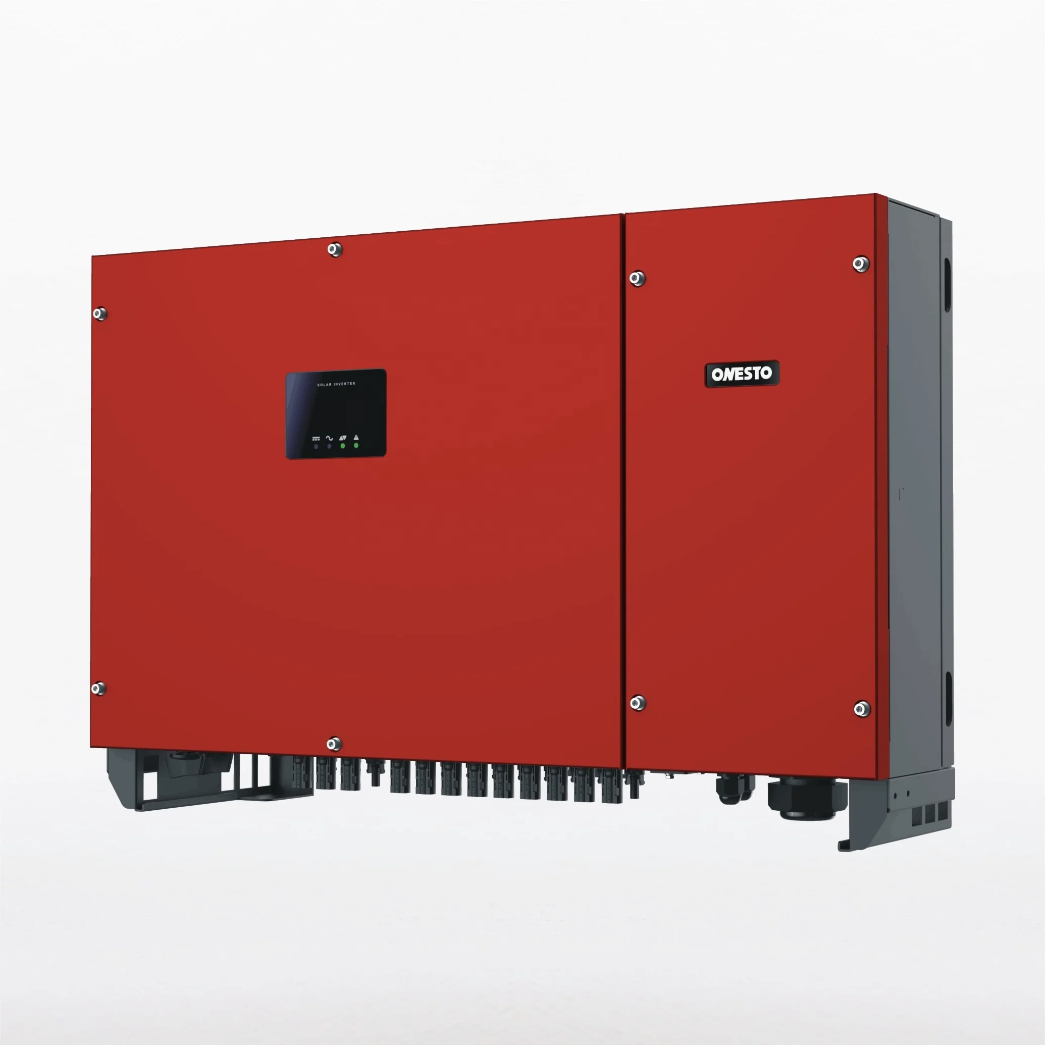 Onesto Industrial solar inverter 50kw 60kw on grid inverter 3 phase quad MPPT PV grid tie inverter