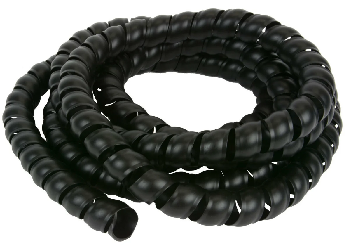 JDD super protection against abrasion hydraulic rubber cable protector pe spiral cable wrap protection