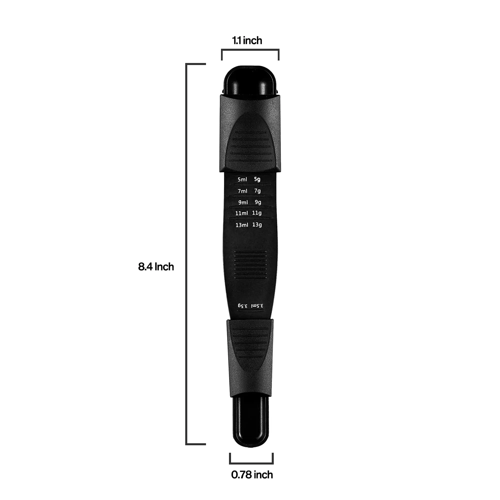 Besafe Dual Sided Ingredients Powder Spices Adjustable Metering Spoon Leveler Scale Adjustable Measuring Spoon Tool for Baking