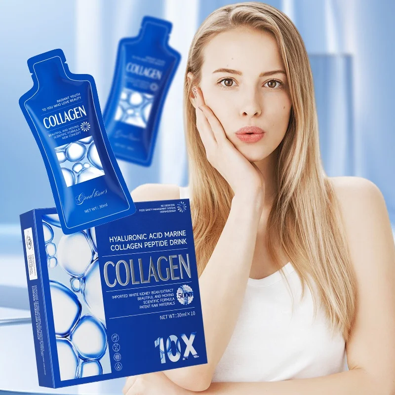 OEM collagen drink collagen liquid sachet drinks Hyaluronic Acid drinks for skin marine collagen