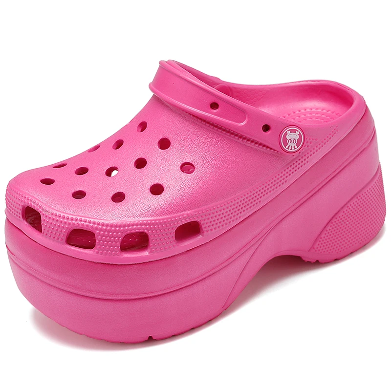 
10CM high heel platform EVA sandal slipper Water Shoes Croc Domes Style Slip Platform Clogs Cocs Clog Platform for Women 
