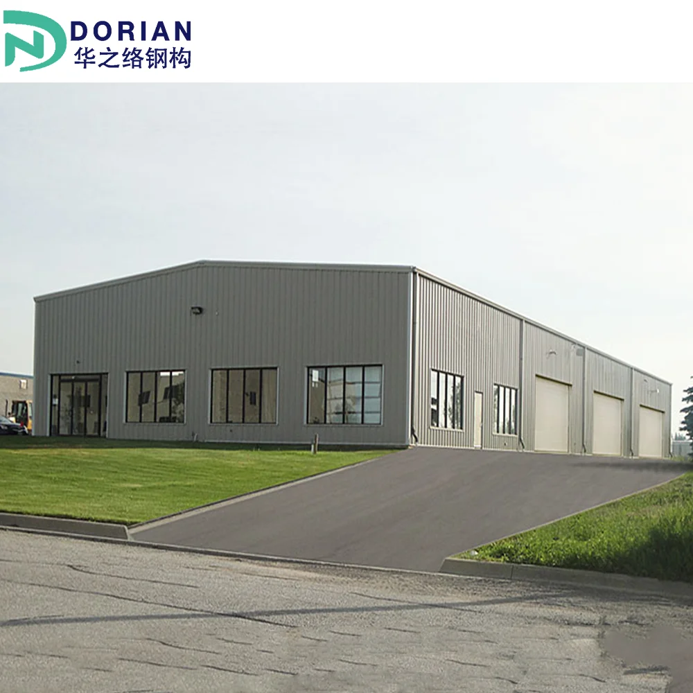 Prefab 2 story Steel Structure buildings roof truss structures Construction commercial building With Cad Drawing