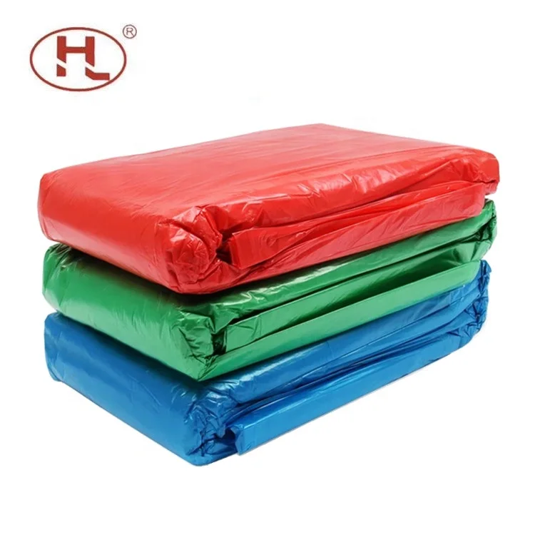 Red Blue Yellow Green Wholesale Heavy Duty Strong Manufacturer  Plastic Trash Garbage Bags