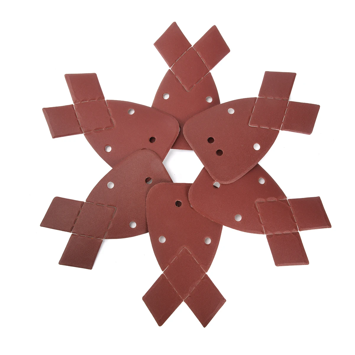 140*90mm 4holes Hook and Loop Delta Sanding Paper Disc with Assorted Grit for Black & Deckers Sander