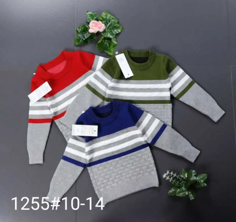 
Boy wholesale cotton knitted cardigan new sweater 
