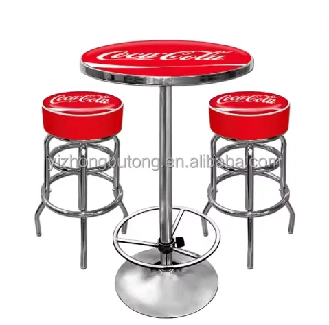 Cheap Price 360 Degree Rotating Bar Chair Assembled Modern Style Dining High Chair Bar Chair and Table Set