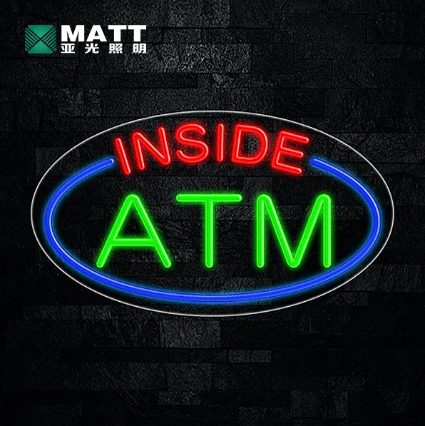 Led ATM Signs Decor for Bank Business Mart Shop Store Bar Cafe Now Open Sign