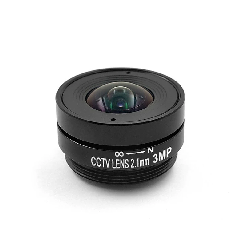 3MP fixed focus 2.1mm CS mount fisheye cctv lens