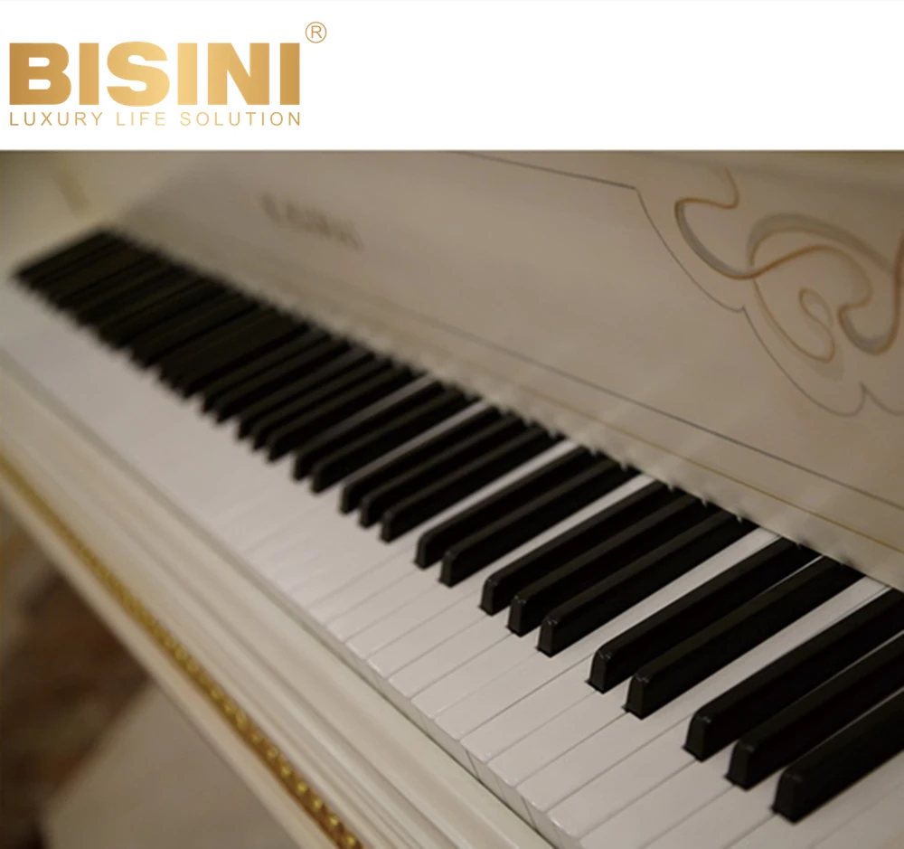 Deluxe Palace Style 24K Gold Leaf Carved Wood Color Floral Handpainted Professional Performance 88 Keys Germany Grand Piano