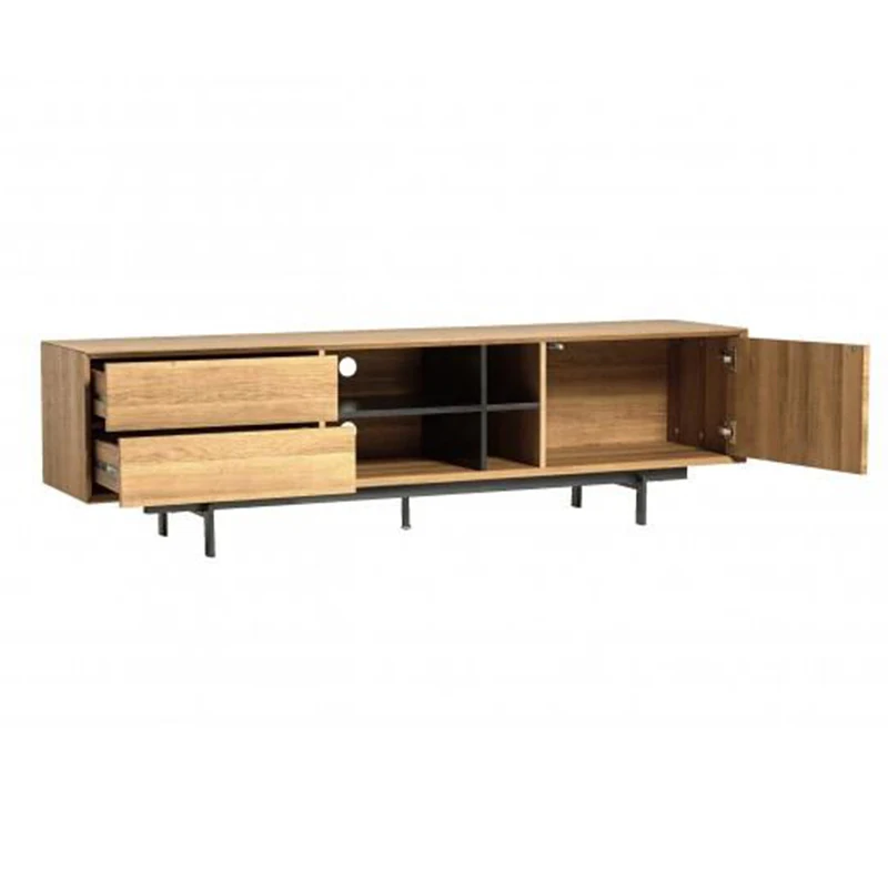 FENGHUANG Classic Minimalist Custom Simple Wooden Stand Tv Cabinet With Drawers