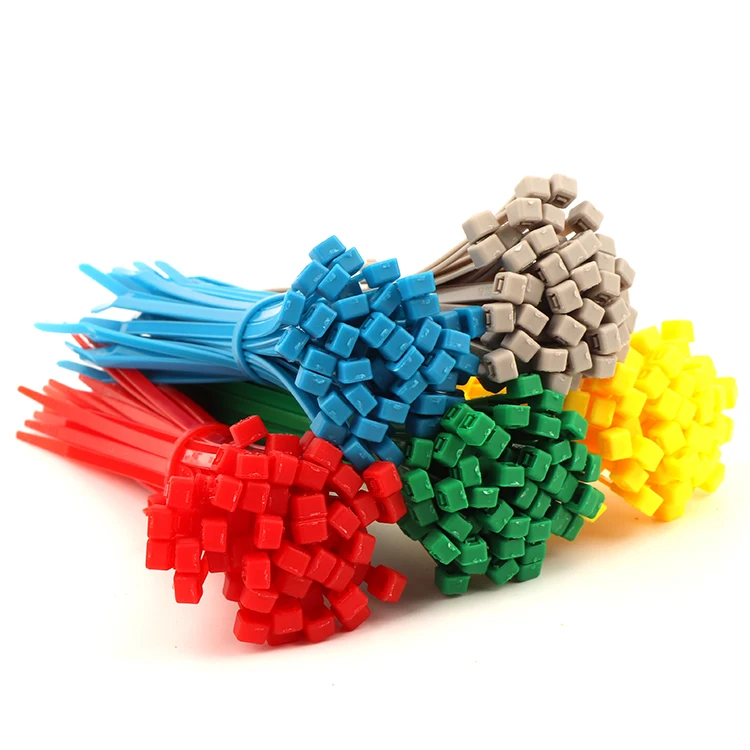 High quality nylon 66 reusable automatic zip plastic cable tie mount cable ties