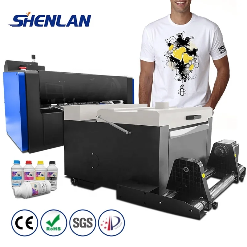 Double XP600 Printheads Printing Machine 30cm DTF Printer For T Shirt Printing