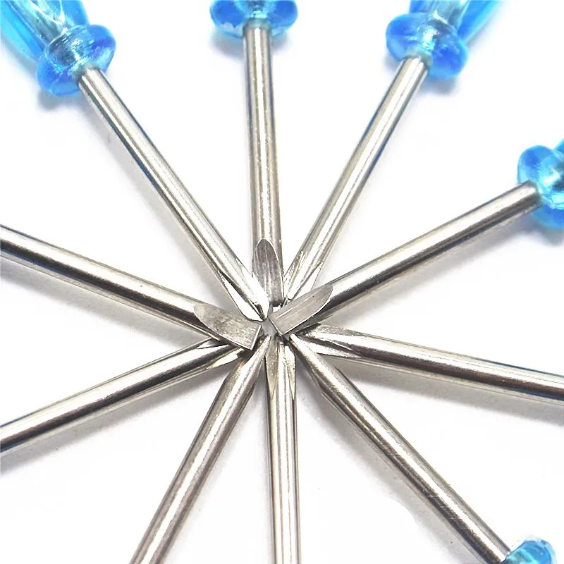 Mini Slotted Screwdriver Blue Crystal Transparent 4.5mm x 2mm Screwdriver