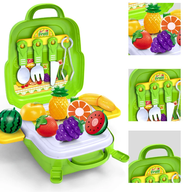 Cutting Fruits Vegetables Pretend Play kids Kitchen Toys Children Play House Toy Pretend Play set Kids Educational Toys