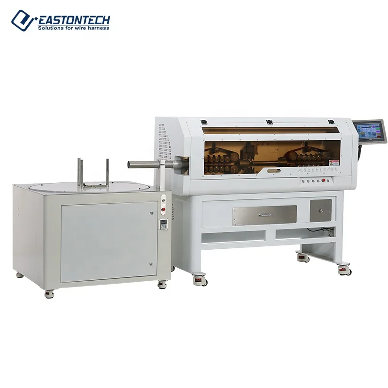 EW-05S+C 300sqmm cable Automatic wire stripping cooperative equipment machine wire coil winding machine