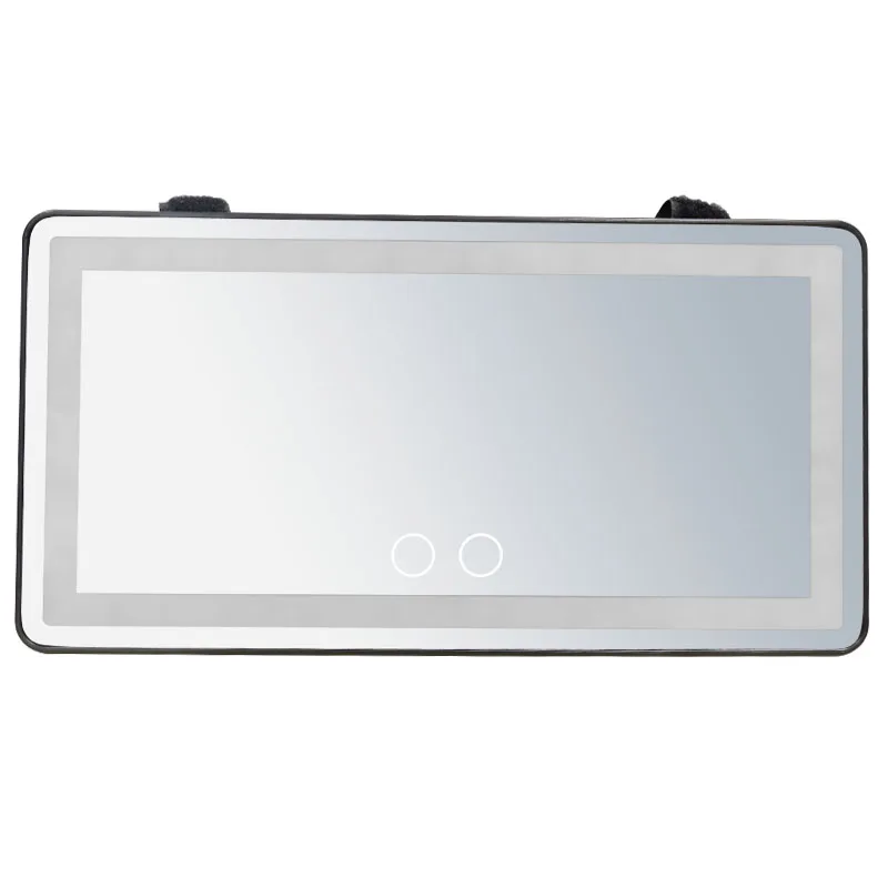 Small Smart Professional Portable Cosmetic Vanity Lighted Mirror Espejo Con Luz Car Visor Makeup Mirrors With Led Lights