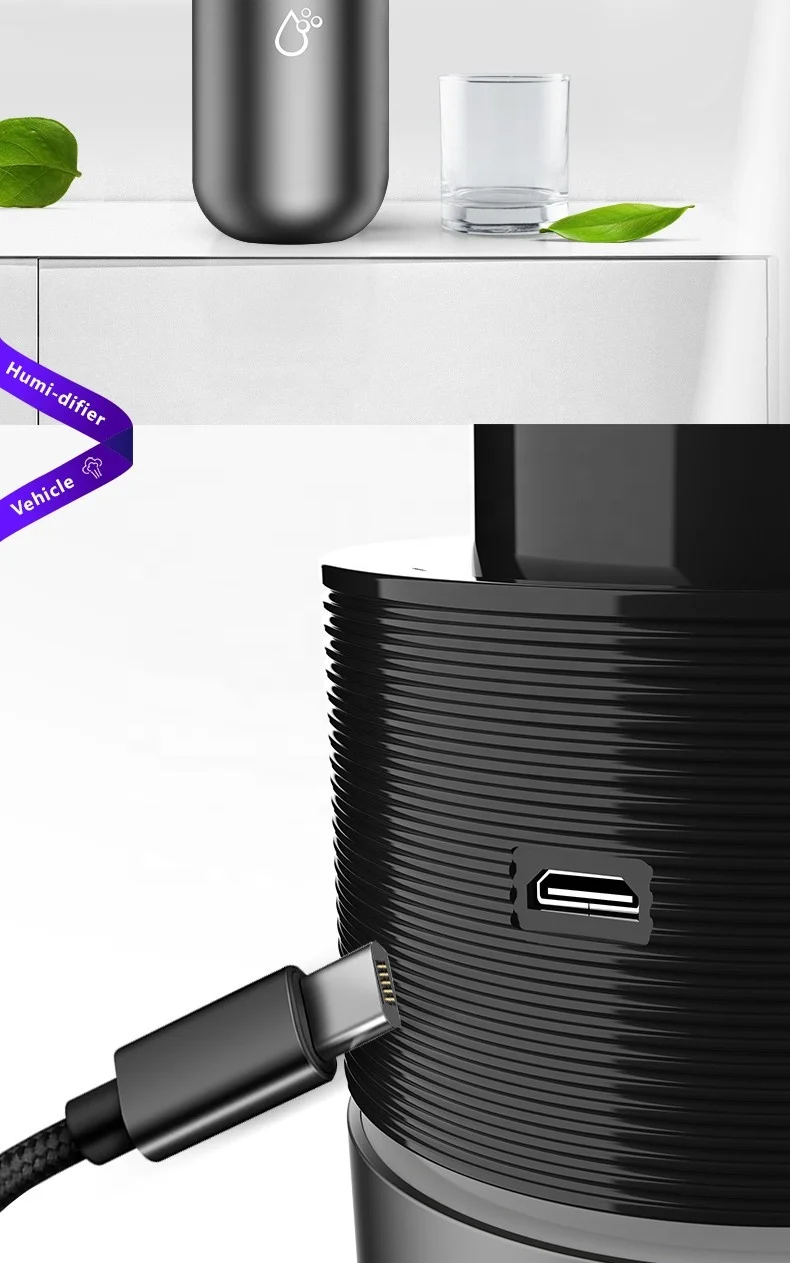  200 мл мини USB Портативный Автомобильный увлажнитель диффузор эфирного