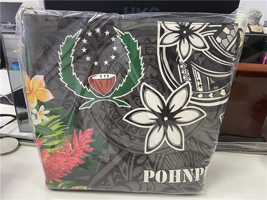 Crossbody Bag Women Summer 2022 Polynesian Tonga Leather Handbags for Ladies Luxury Shoulder Purse 2pcs Factory Wholesale Price