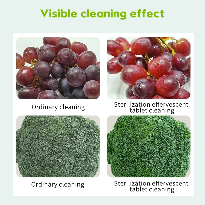 wholesale Eco-friendly Fruit and vegetable cleaning effervescent tablet