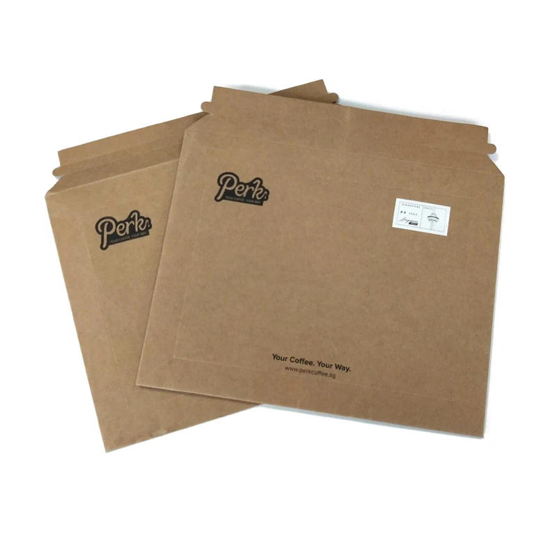 
Custom Kraft Eco friendly Cardboard Envelope Rigid Mailer 