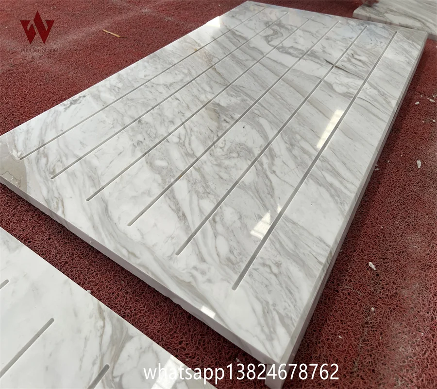 high quality stone furniture and fluted marble panel for hotel baggage holder strong luggage carrier