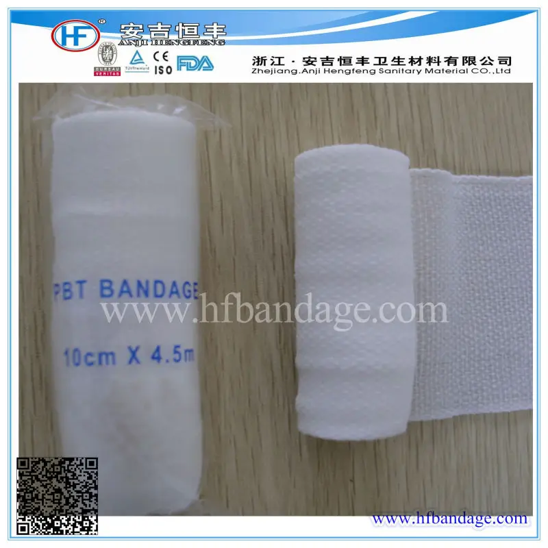 Disposable Medical Elastic PBT Conforming Bandage web roll bandage