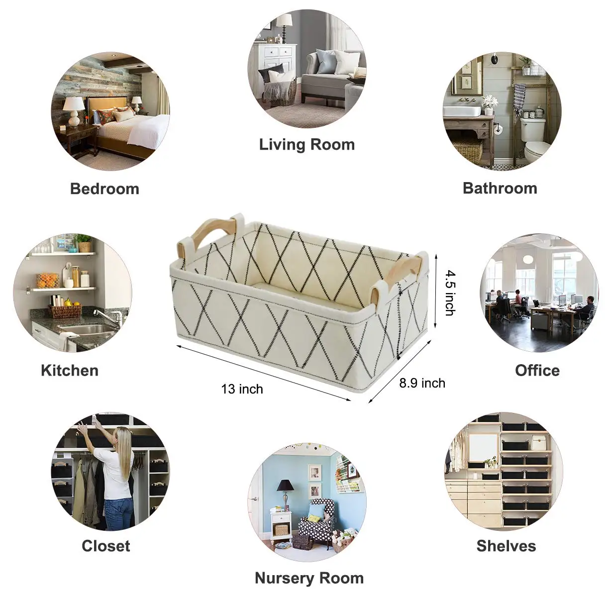 Felt storage baskets desktop storage box cosmetics sundries storage boxes