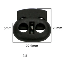 Multiple Colour Plastic Pp Hanging Anti-slip Adjustable Spring Cord Lock Stopper For Drawstring Hoodie
