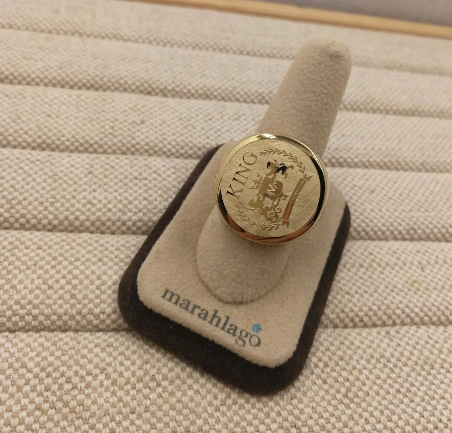 Latest design custom stainless steel slave and warrior and knight rings fashion jewelry king ring