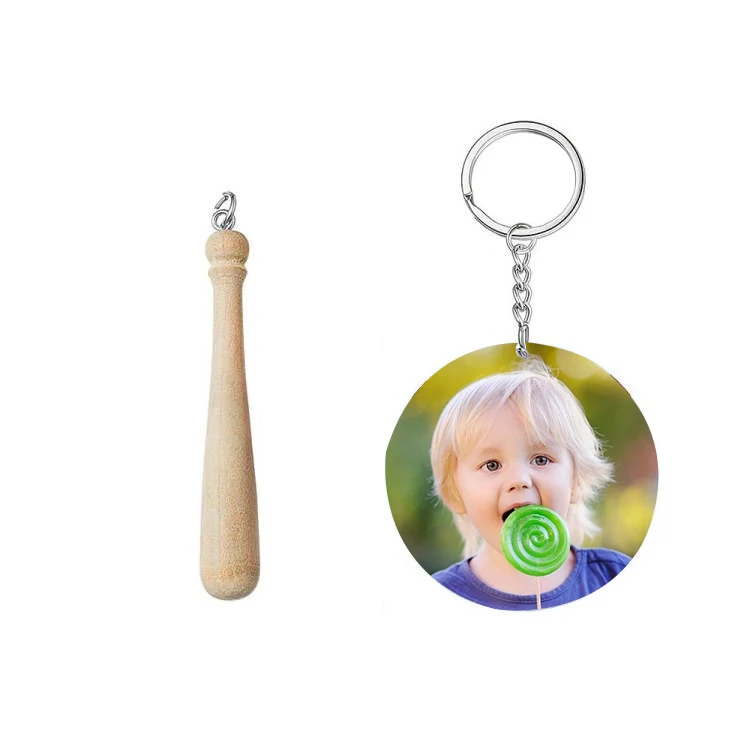Souvenirs Gifts Customized Key Chain Sublimation Blanks Mini Baseball Keychain