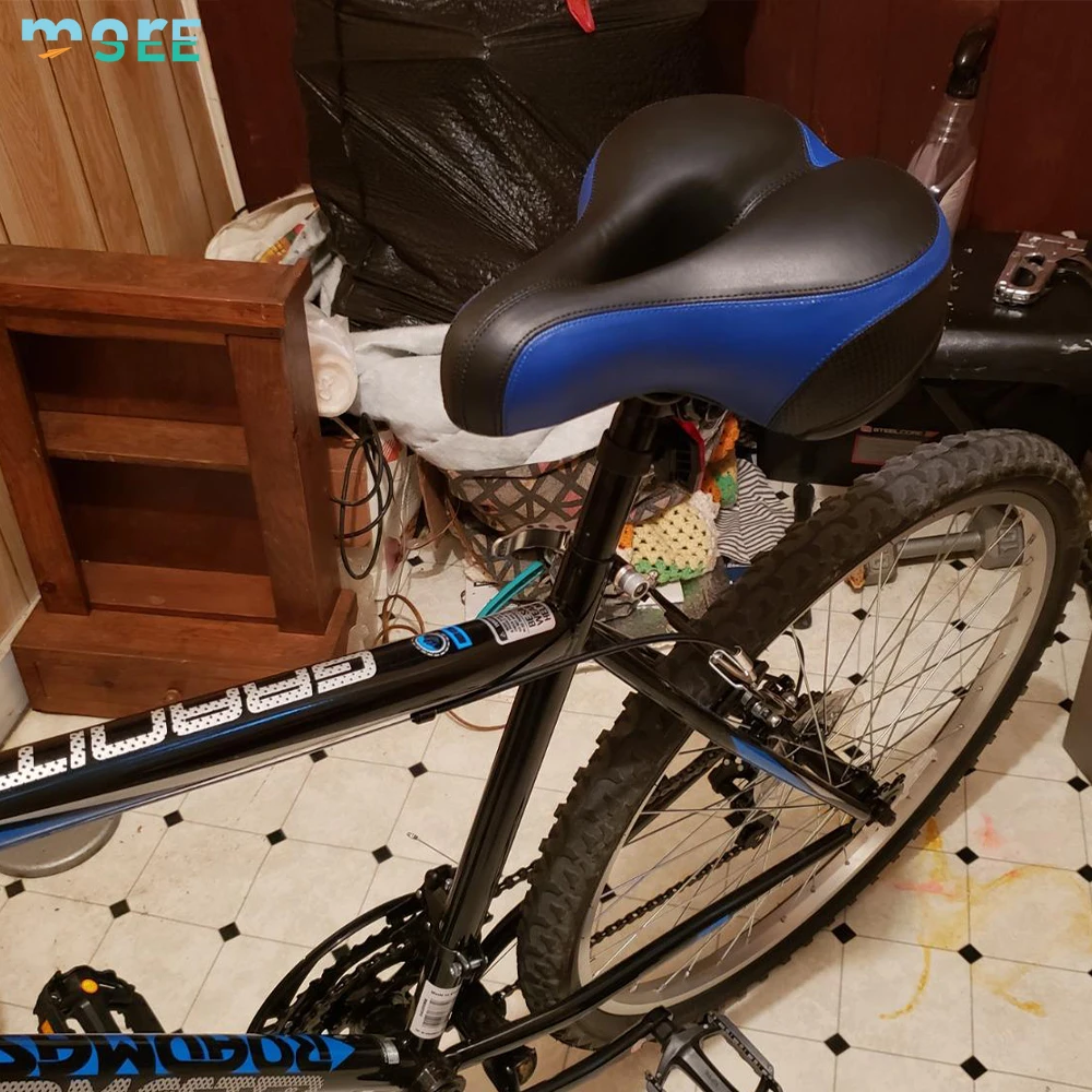 SeeMore Brand Dual Shock Absorbing Ball Wide Comfortable Replacement Bicycle Seat Padded Bike Seat