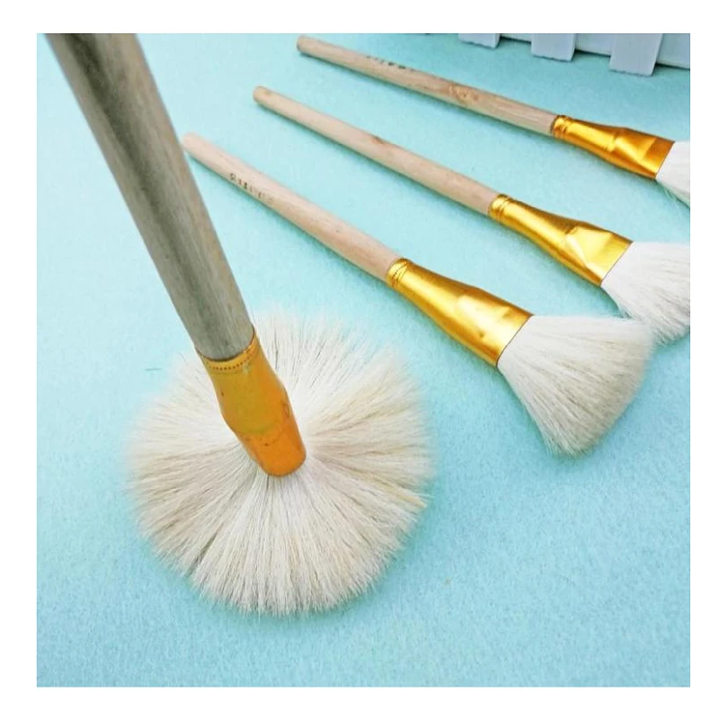 Wholesales Price 1 Piece Goat Hair Pen Gold Leaves Brush for Foil Painting and Cleaning Gilding Gold Leaf Foil Brush