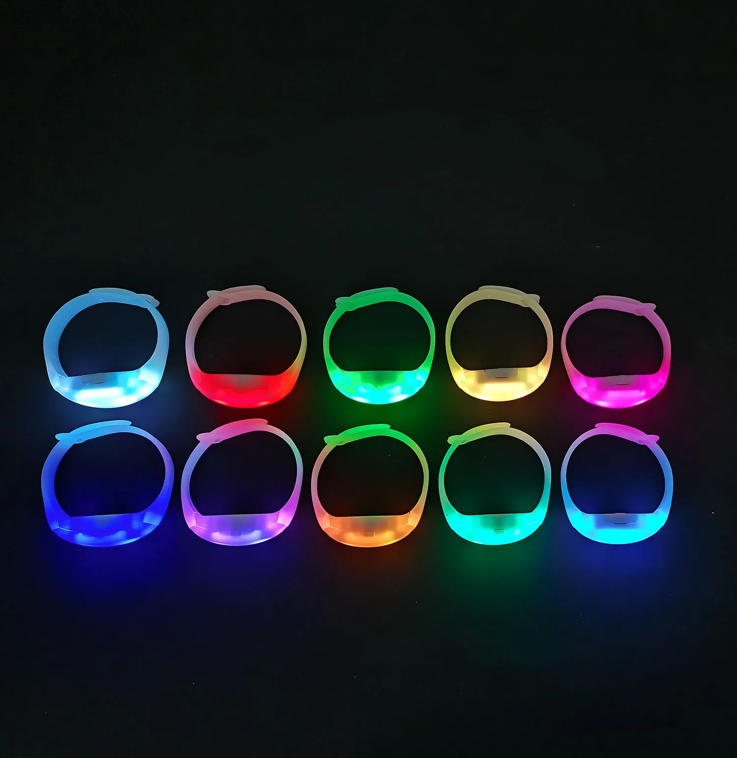 Newest Luminous Colorful LED Wristband Led Bracelet New Year Easter Rabbit Toggle Switches Easter Accessories