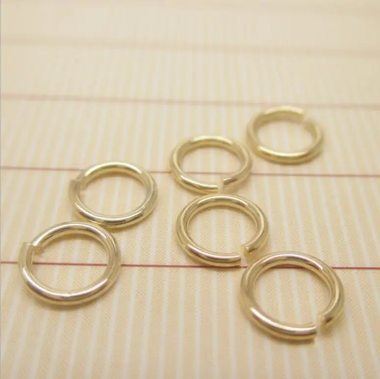 14K Gold Filled Open Hoop Jump Ring DIY Jewelry Accessories